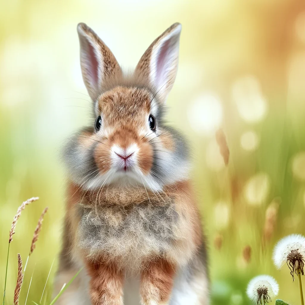 AI generated Bunny based on the painted Bunny