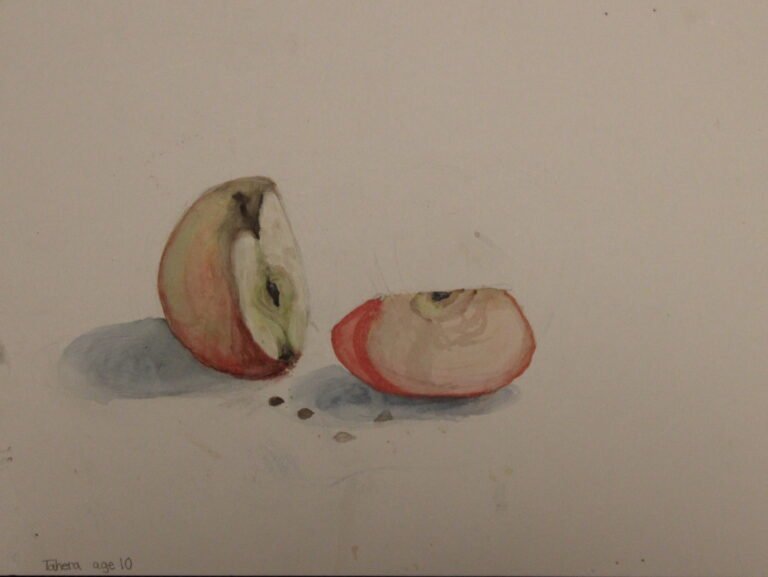 Slices of Apple -Watercolor painting